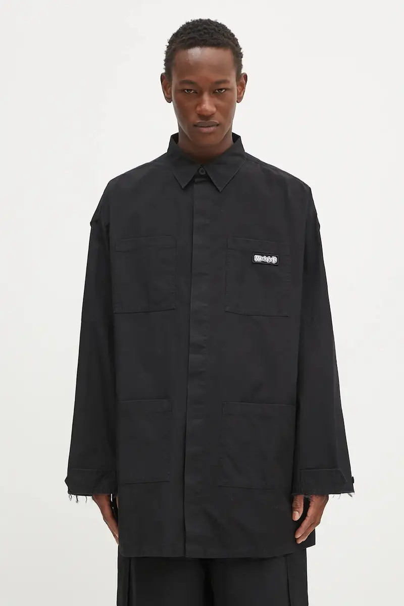 camicia in cotone 'Intermission' uomo colore nero S25-URW-1402-000