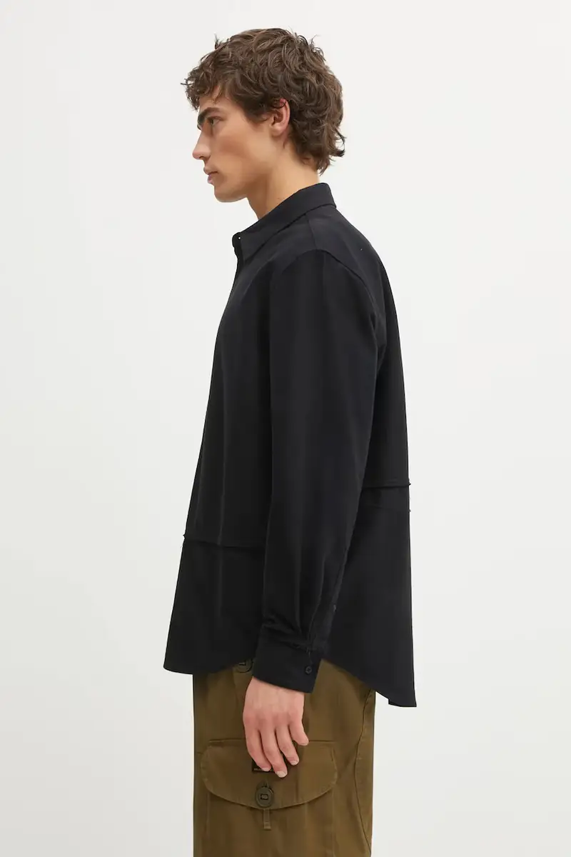 camicia in cotone 'Workday" uomo colore nero F25.URW.1302.000 miniatura 2