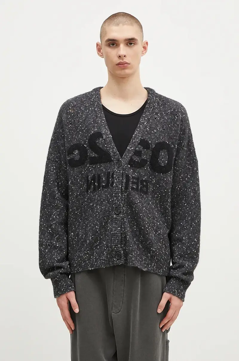 cardigan con aggiunta di lana ''Selfie'' Cardigan colore grigio F24-URK-1611-400