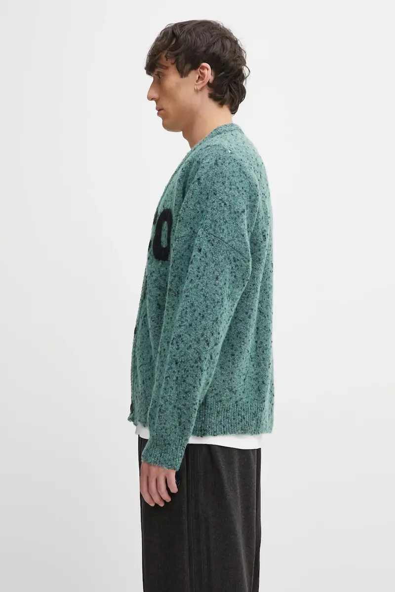 cardigan con lana 'Selfie' colore verde F25.URK.1612.450 Turchese miniatura 2