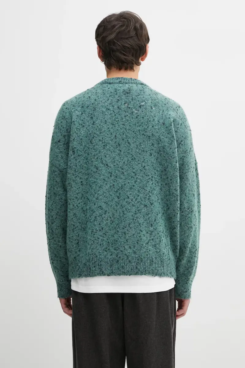 cardigan con lana 'Selfie' colore verde F25.URK.1612.450 Turchese miniatura 3