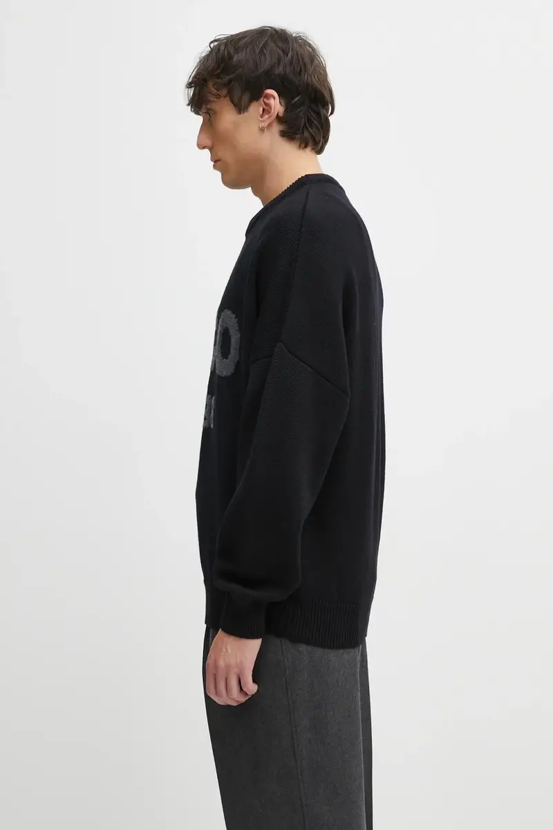 maglione in lana 'Selfie' uomo colore nero F25.URK.1511.000 miniatura 2