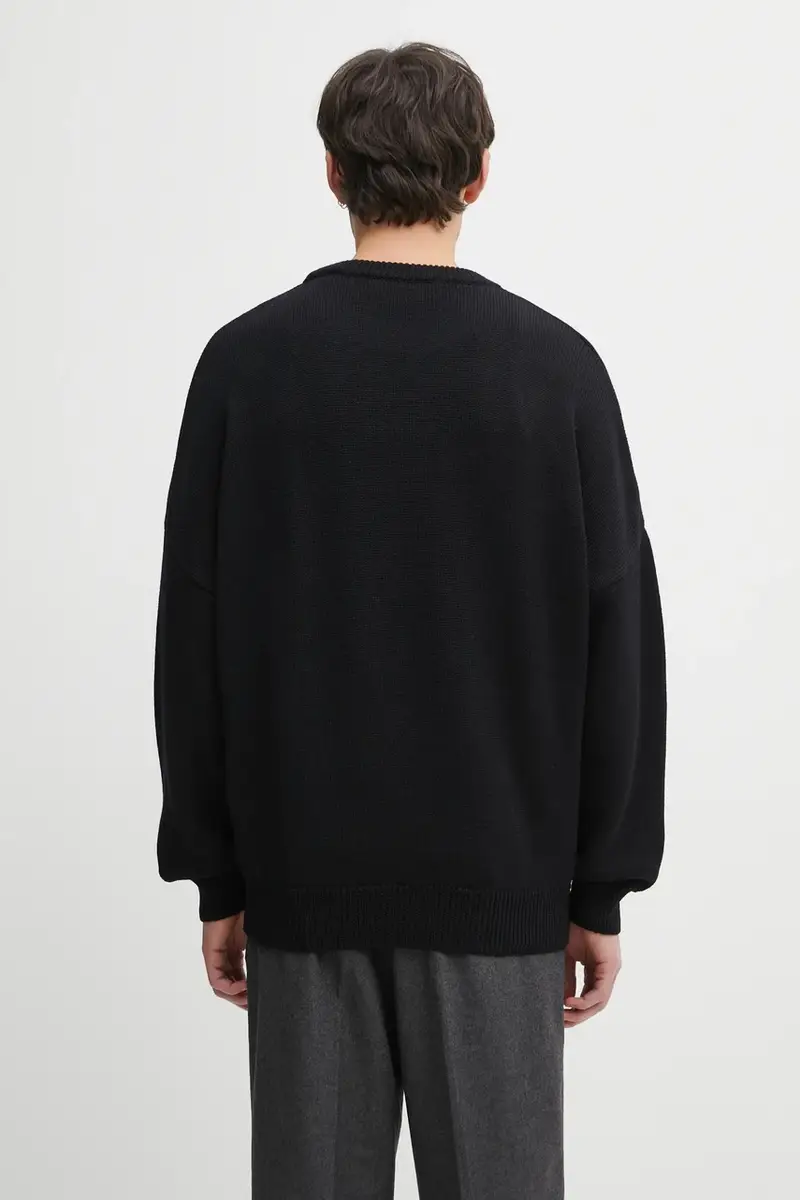 maglione in lana 'Selfie' uomo colore nero F25.URK.1511.000 miniatura 3