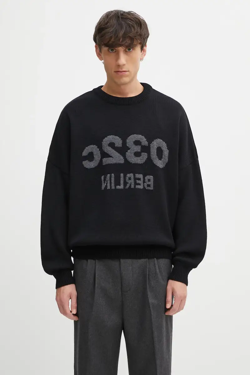 maglione in lana 'Selfie' uomo colore nero F25.URK.1511.000