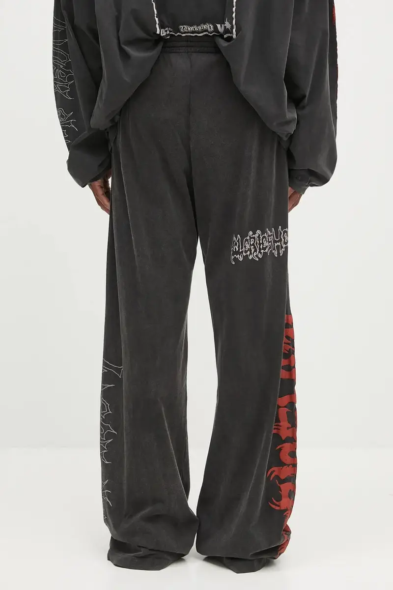 pantaloni tuta di cotone 'Telepresence' uomo colore nero S25-URC-0761-050 miniatura 3