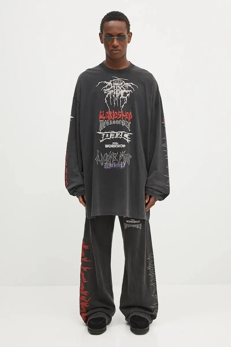 pantaloni tuta di cotone 'Telepresence' uomo colore nero S25-URC-0761-050 miniatura 4