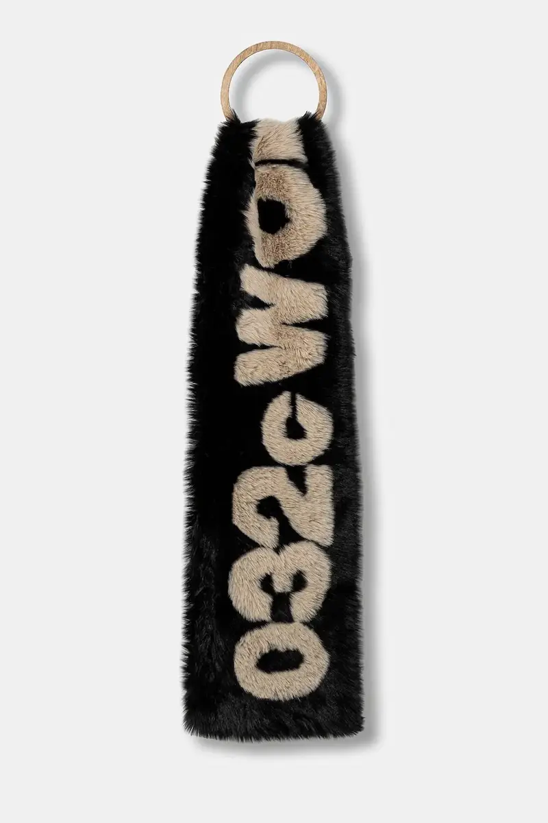 sciarpa ''Anti-Gauguin'' Faux Fur uomo colore nero F24-UAW-3303-050