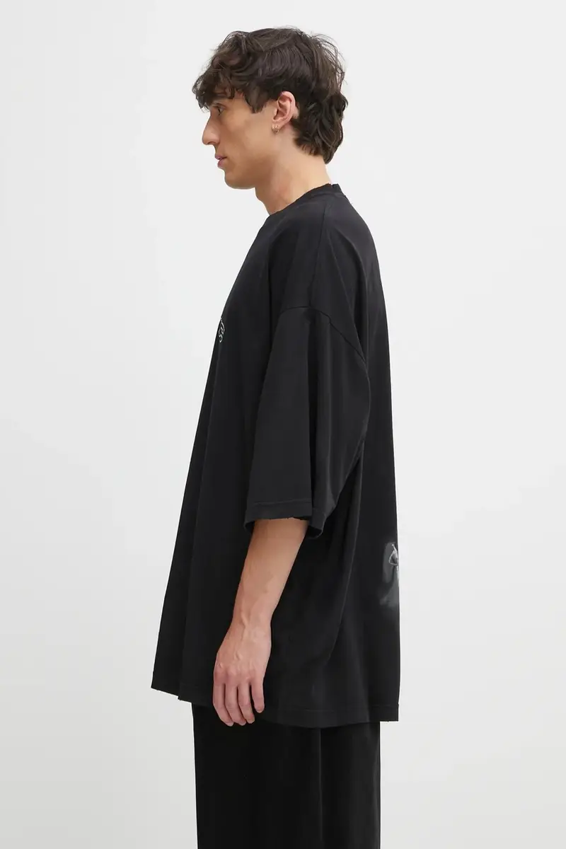 032C T-shirt Uomo Nero 3395585 miniatura 2