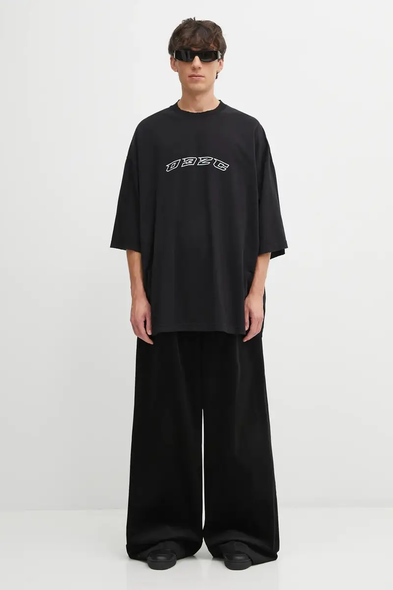 032C T-shirt Uomo Nero 3395585 miniatura 5