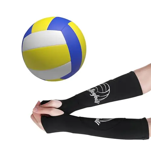 1 Paio Manicotti per Braccio da Pallavolo, Manicotti Sportivi Unisex Per Braccia Protezione Avambraccio, Polsino Con