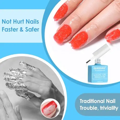 1 Pezzi Gel Nail Polish Remover, Remover Semipermanente Unghie, Solvente Per Smalto Per Unghie Professionale, Rimuove miniatura 3