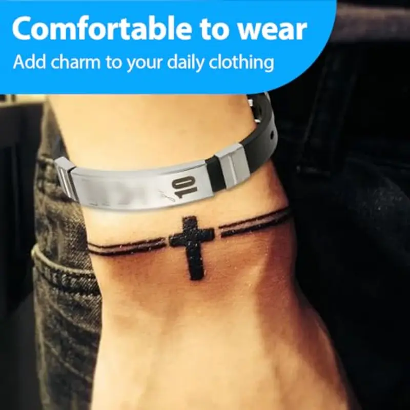 1 Pezzi Idee Regalo Ragazzo, Me ssi Braccialetto di Calcio Basketball per Ragazzi, Regali Compleanno Natale per Figli, Nipoti, Regalo Ragazzo 8 9 10 11 12 13 Anni Maschio Bracciale Bambino miniatura 3