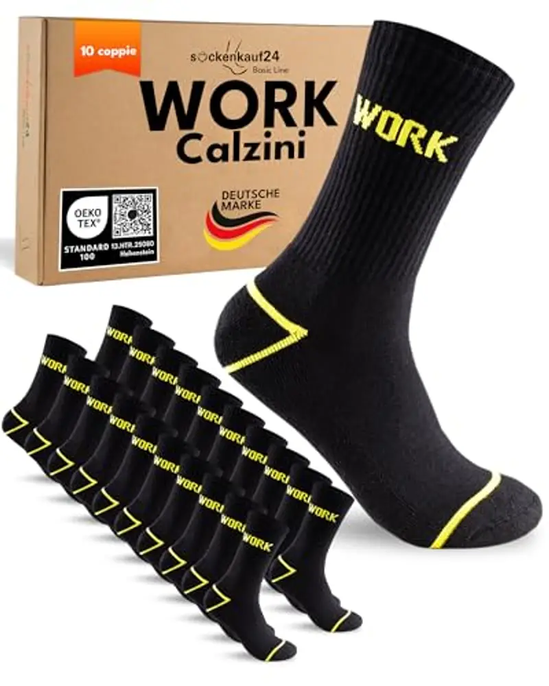 Sockenkauf24 Calze Uomo Nero 2455938