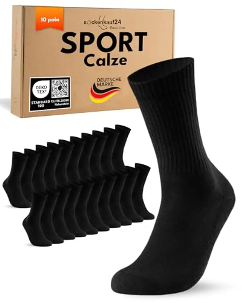 Sockenkauf24 Calze Uomo Nero 2455935