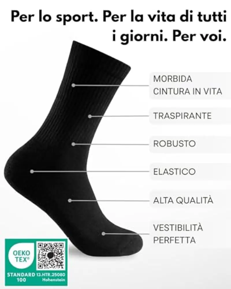 Sockenkauf24 Calze Uomo Nero 2455935 miniatura 3