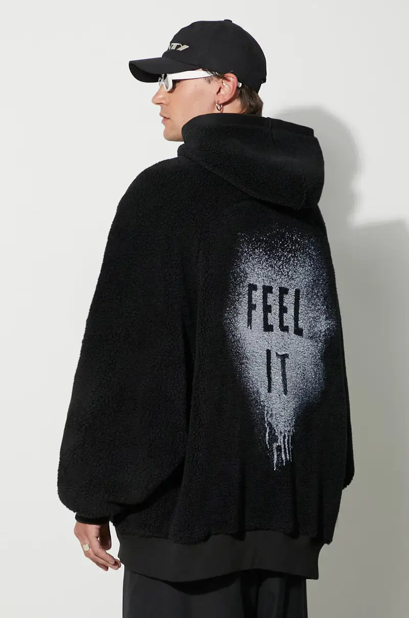 felpa reversibile uomo Nero