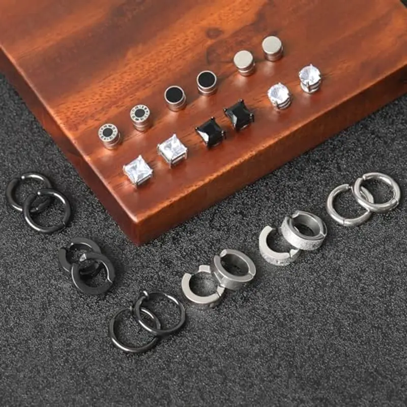 VELESAY Orecchini Uomo Argento 2153340 miniatura 2