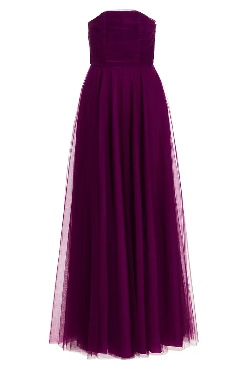 Abito Lungo Tulle Viola