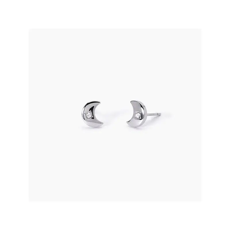 Orecchini In Acciaio 316L Cristalli - 2 Jewels