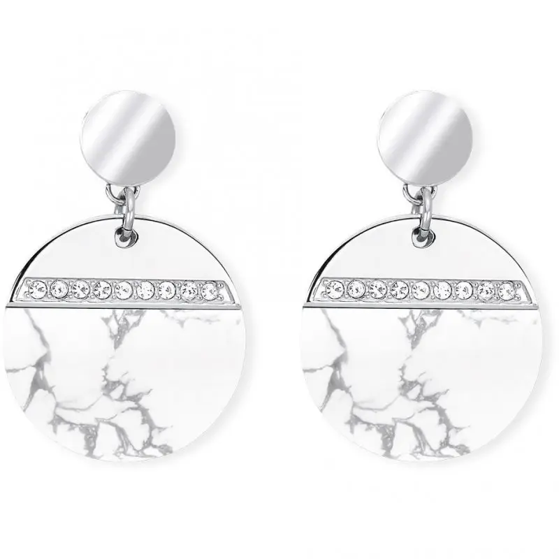 Orecchini Rotondi Realizzati In Acciaio 316L - 2 Jewels