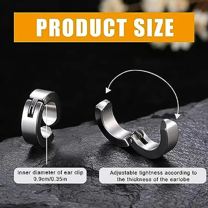 FSYXK Orecchini Uomo Nero 939671 miniatura 3