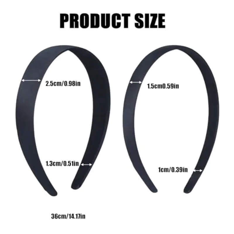 GOOMICK Fasce per capelli Nero 1296660 miniatura 2