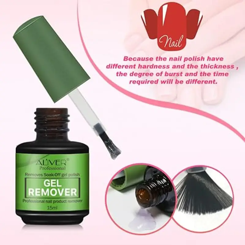2 Pezzi Magic Remover Semipermanente, Gel Polish Remover, Veloce e Sicuro Rimuovi Smalto Semipermanente in 3-5 Minuti - Non c'è bisogno di pellicola, ammollo o avvolgimento, non irritante miniatura 2
