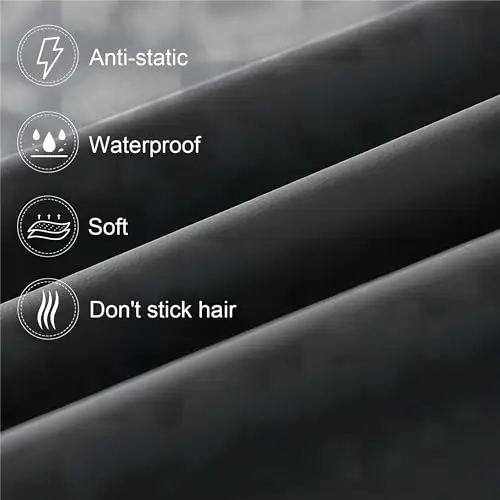 2 Pezzi Mantella Corta per Taglio Capelli, Mantella da Parrucchiere Professionale, Scialle per Barbiere Impermeabile miniatura 3