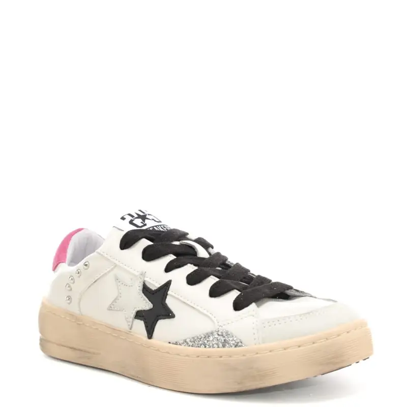 sneakers da donna enjoy star con inserti a contrasto colore bianco nero miniatura 3
