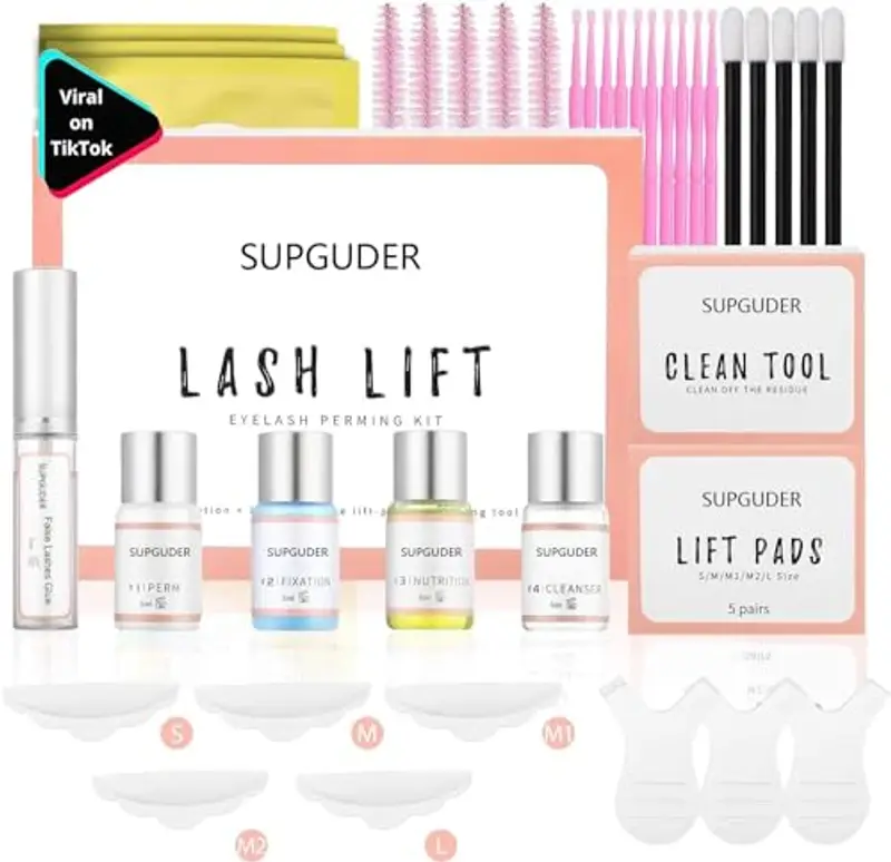 2025 Kit Laminazione Ciglia,YIMEIR Kit Permanente per Ciglia,Ciglia Lifting Set,Lash Lift Kit,Kit per l'estensione delle Ciglia Professionale,Ideale per Salone