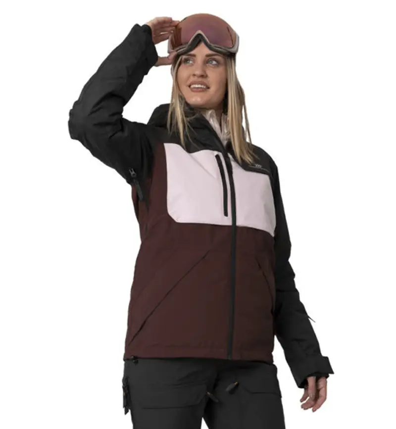 Backa W - giacca da sci - donna Dark Red