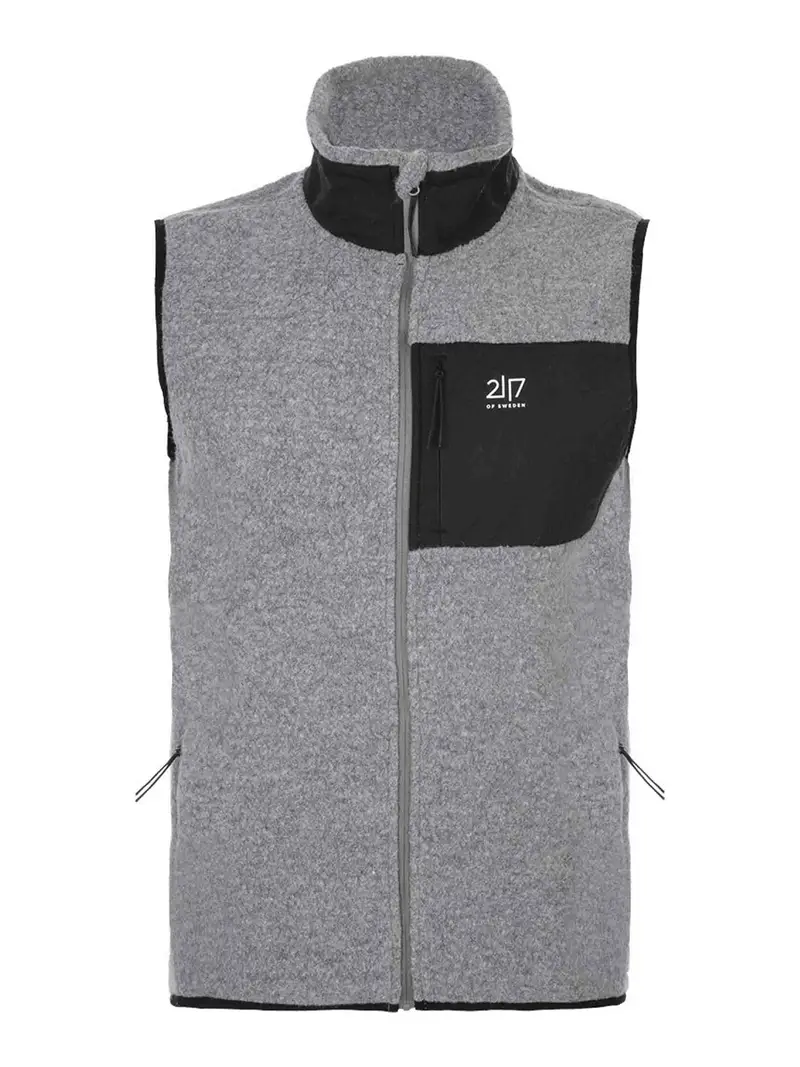 Gilet in pile Skord Grigio