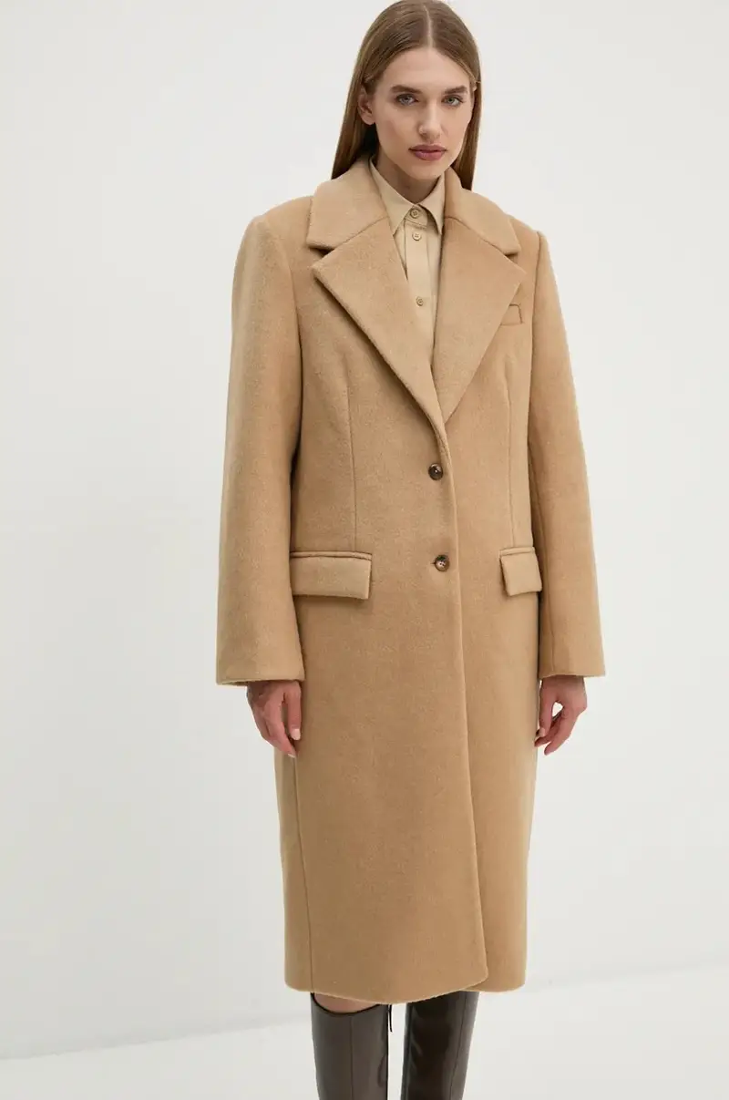 cappotto con aggiunta di lana Miguel colore beige 2245110123 miniatura 5