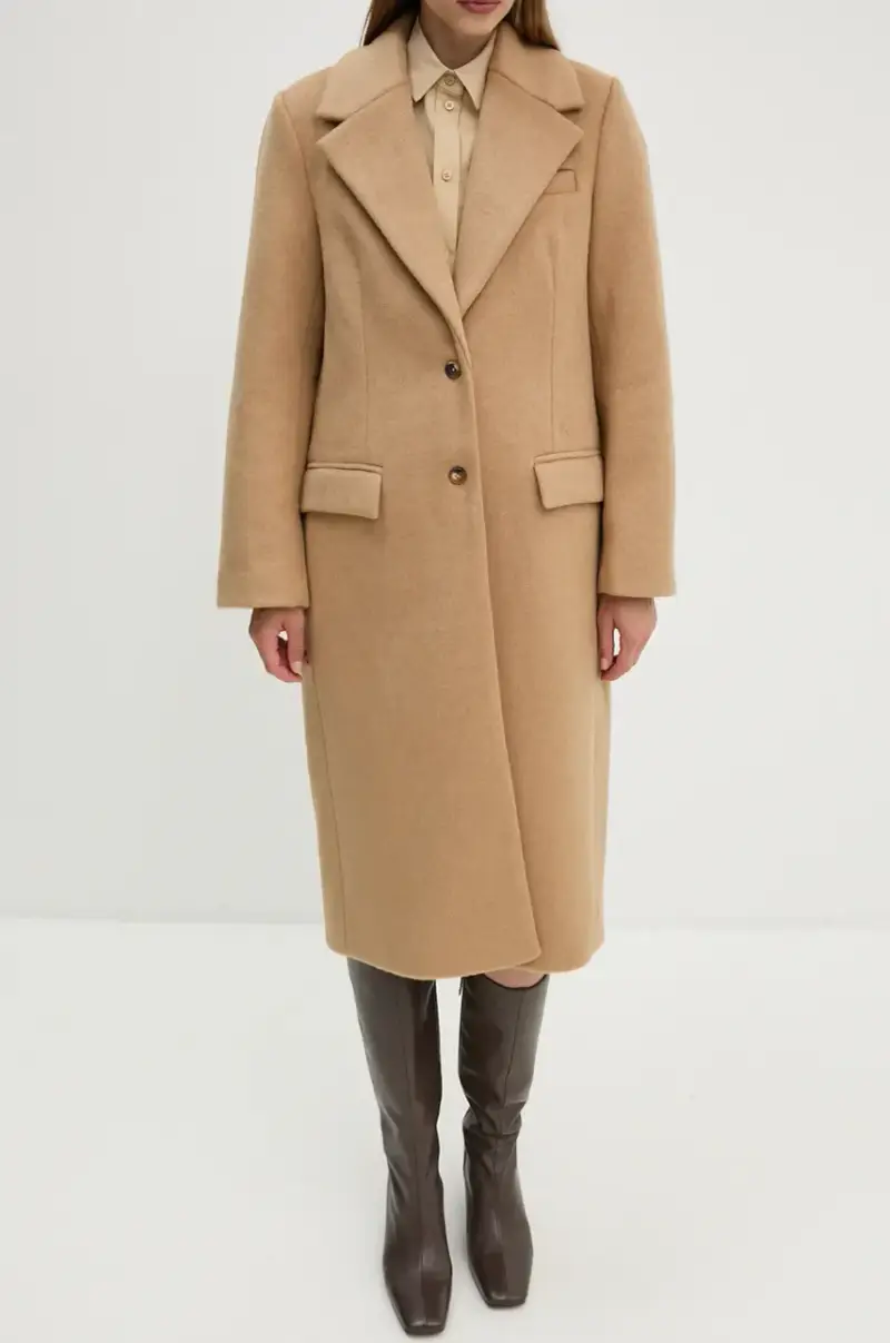 cappotto con aggiunta di lana Miguel colore beige 2245110123