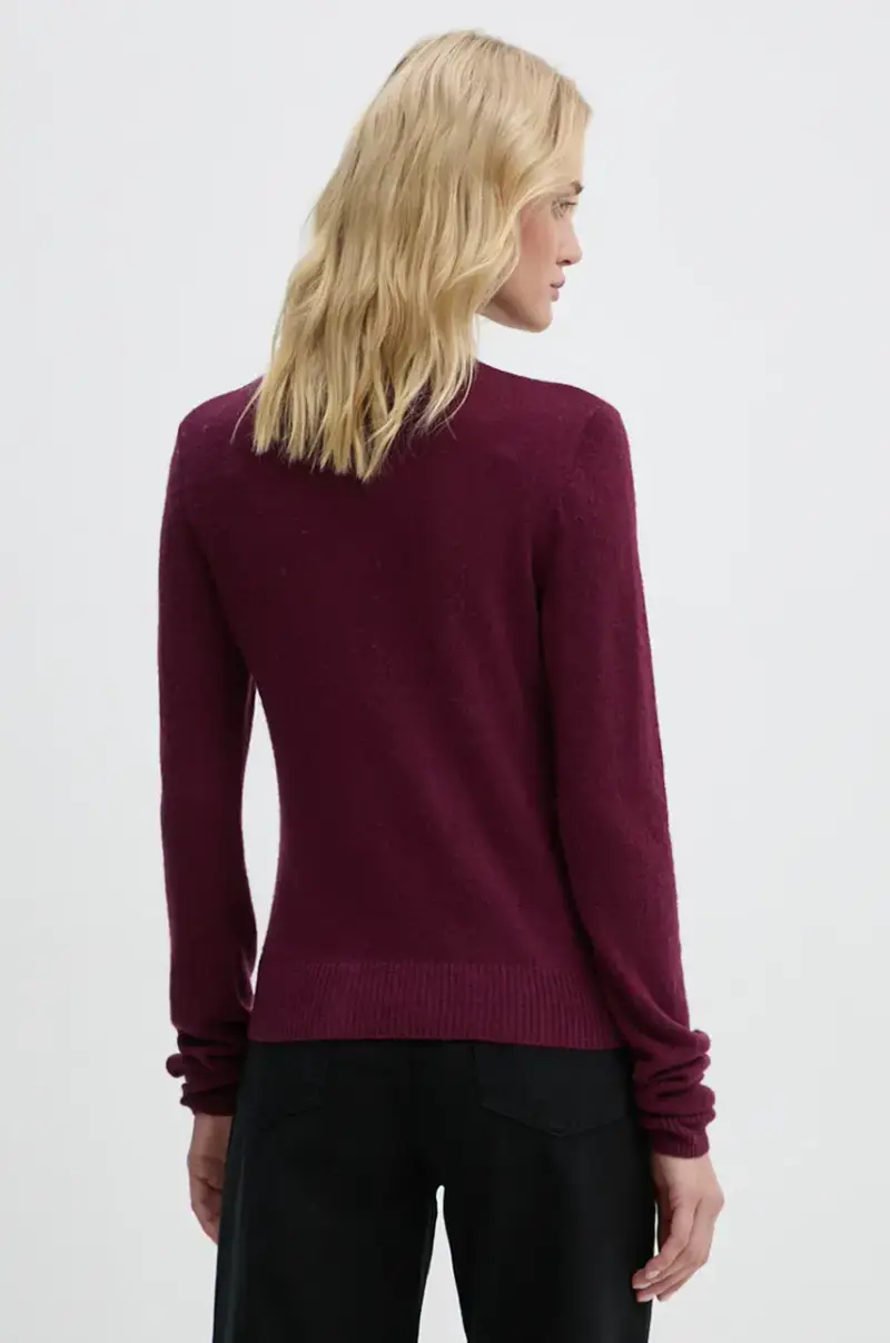 cardigan con aggiunta di lana Vinny TT colore violetto 2245341408 miniatura 3