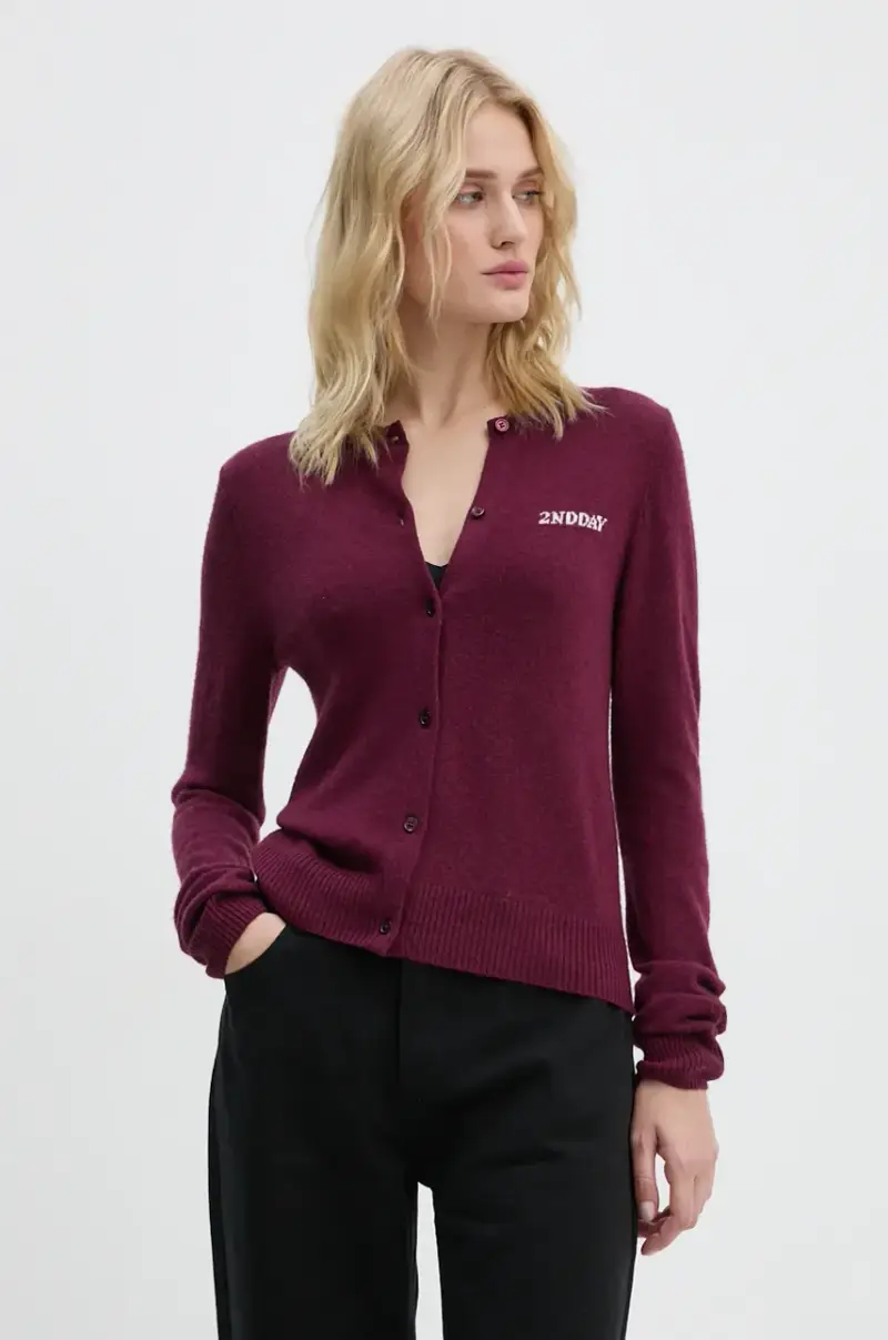 cardigan con aggiunta di lana Vinny TT colore violetto 2245341408
