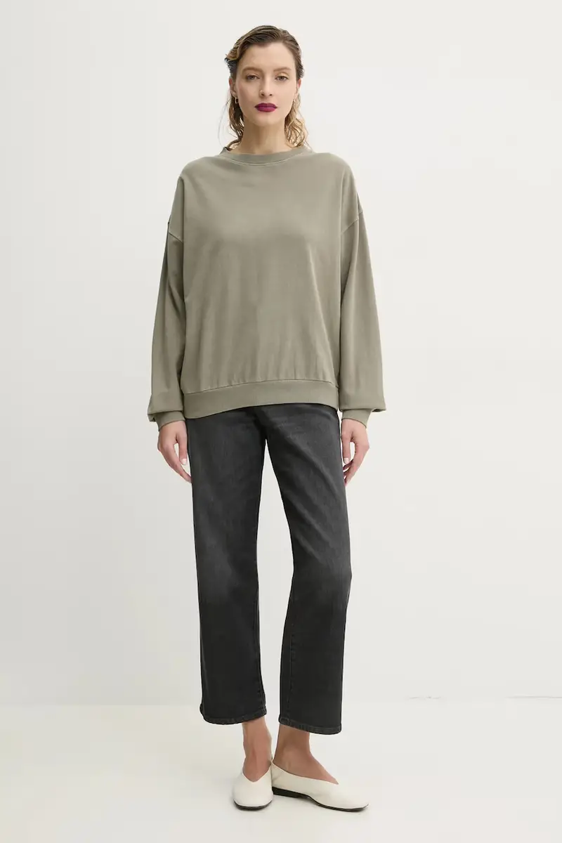 felpa in cotone Stewart donna colore verde 2252245330 miniatura 2