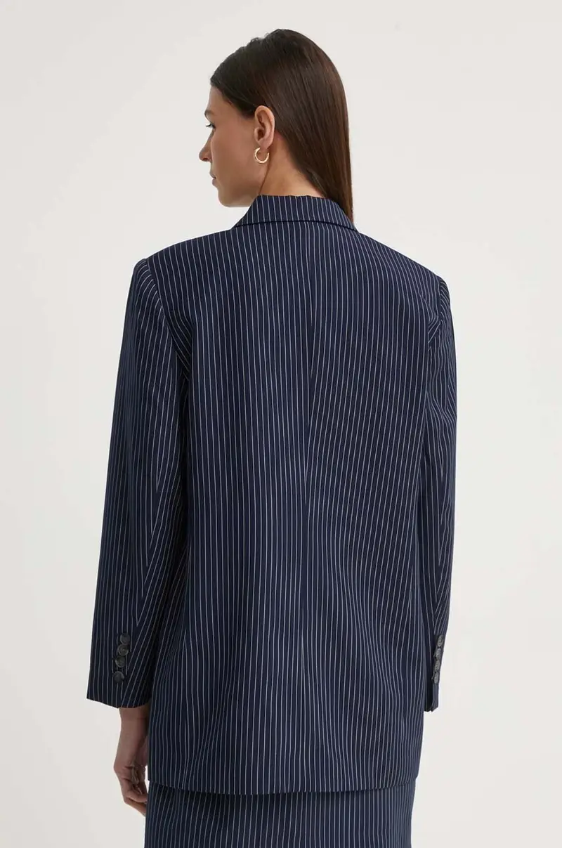 giacca 2ND Herman - Pinstripe colore blu navy 2244115170 miniatura 3