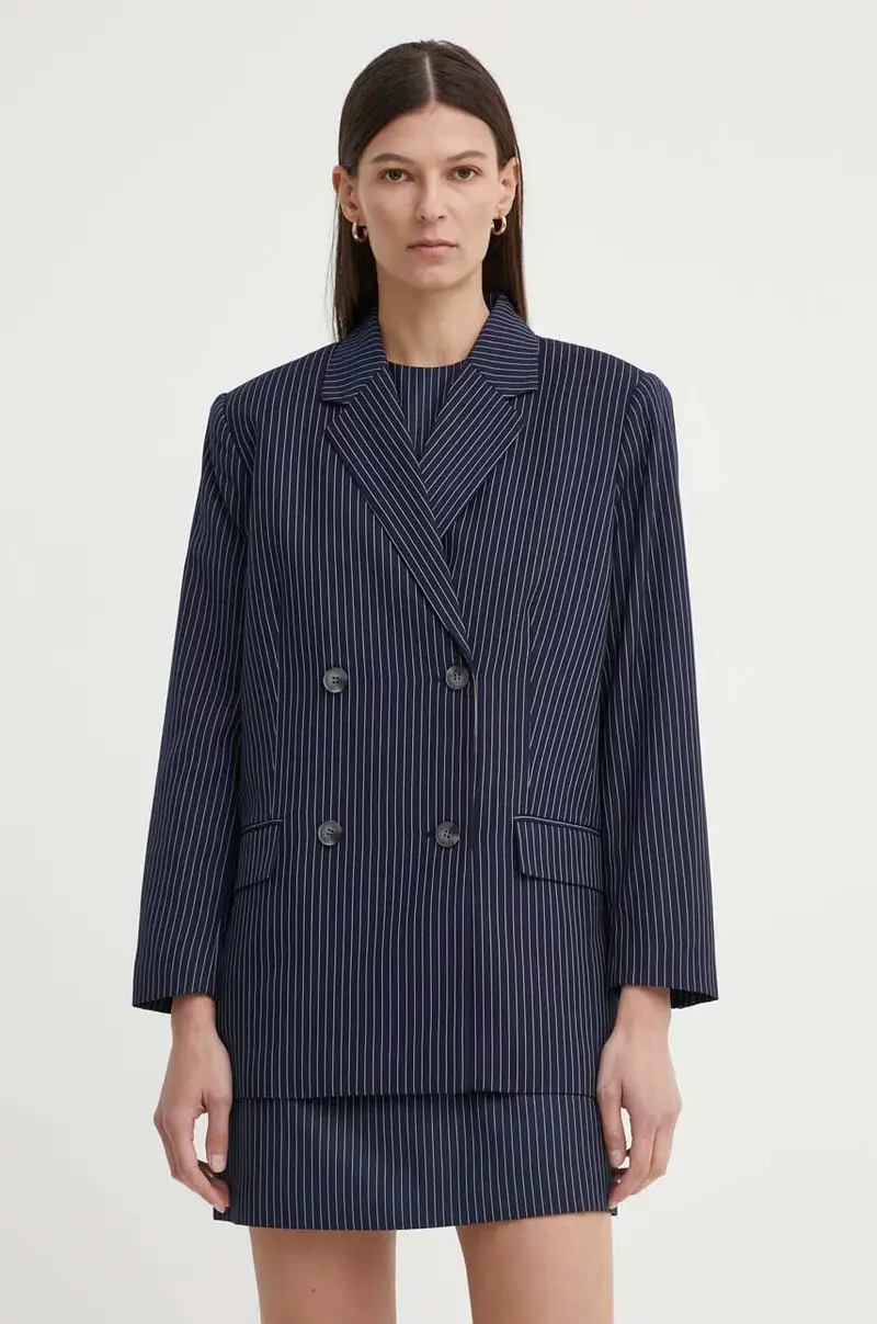 giacca 2ND Herman - Pinstripe colore blu navy 2244115170