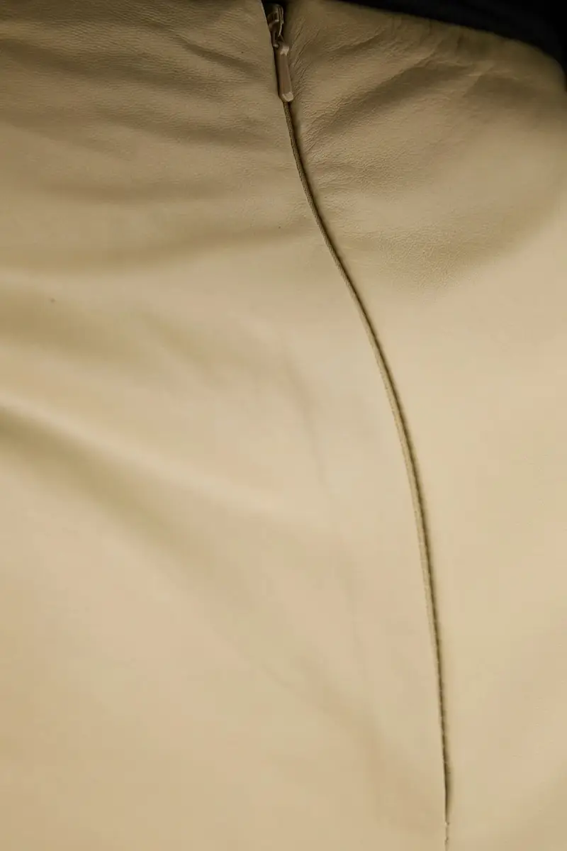 gonna in pelle Ceciliana colore beige 2252552642 miniatura 4