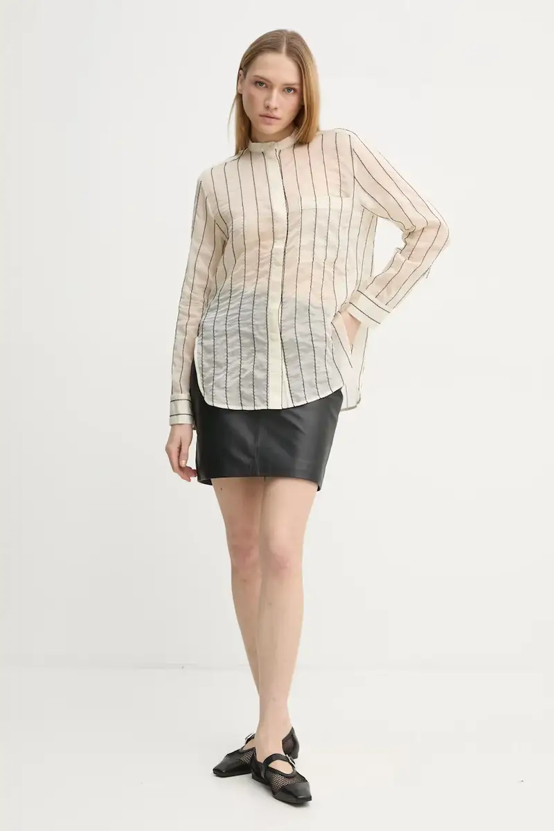 gonna in pelle Ceciliana colore nero 2252552642 miniatura 2