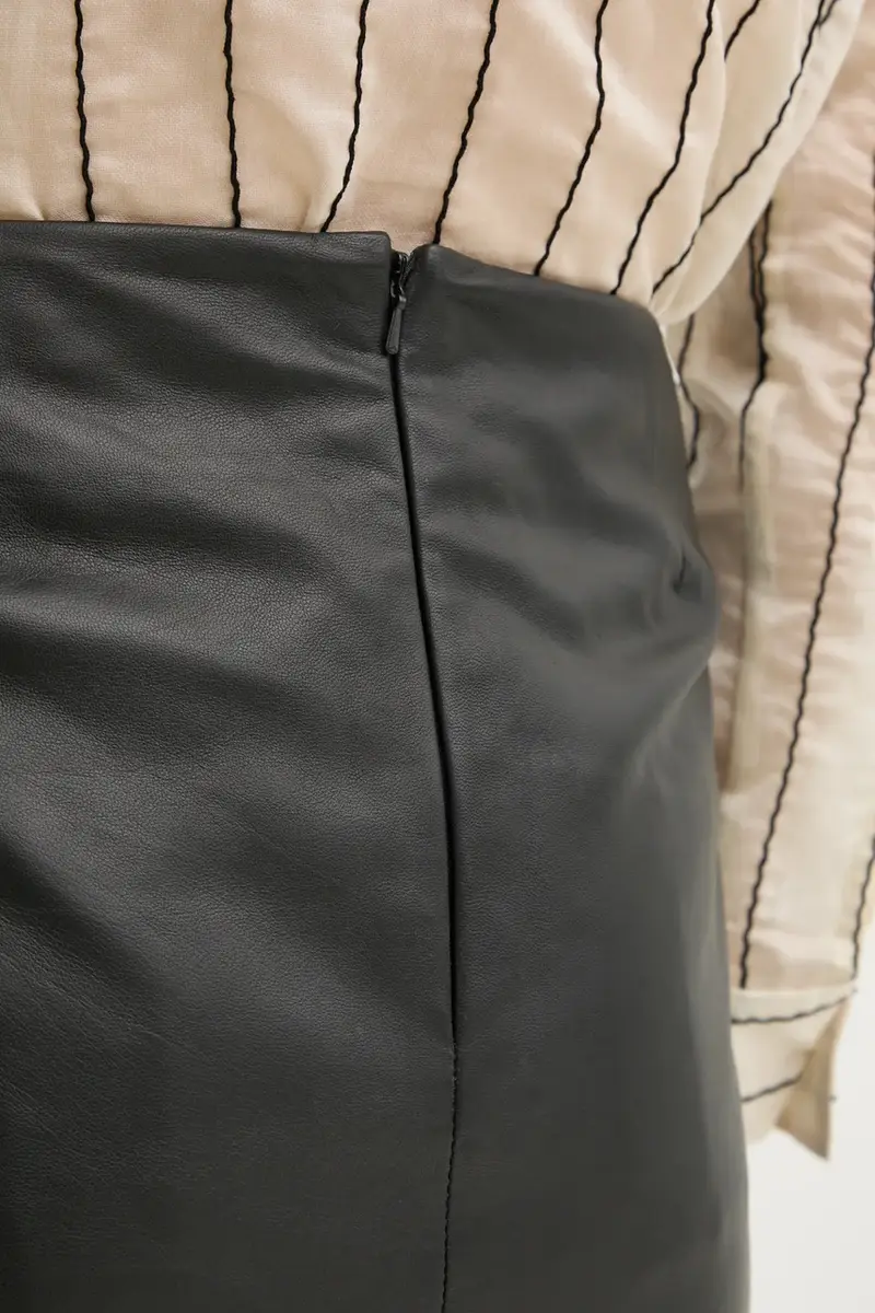 gonna in pelle Ceciliana colore nero 2252552642 miniatura 4