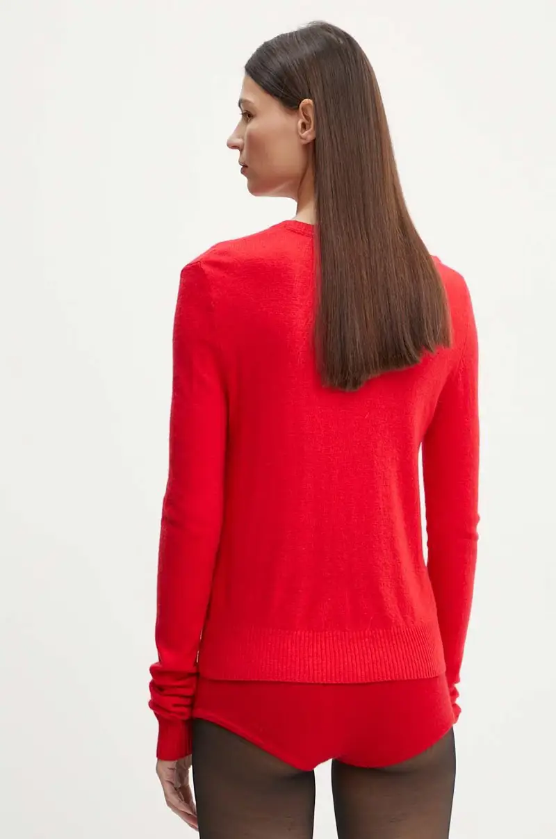 maglione in misto lana 2ND Lance TT - Soft Wool Blen donna colore rosso 2244340408 miniatura 3