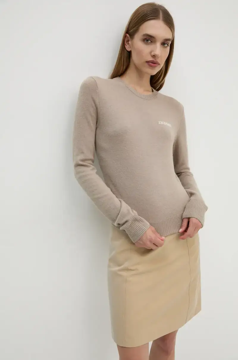 maglione in misto lana Lance TT Beige miniatura 4