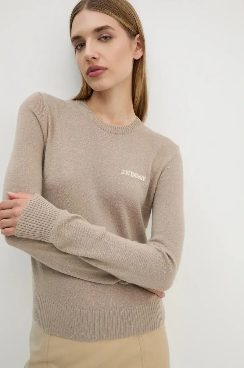 maglione in misto lana Lance TT Beige miniatura 5