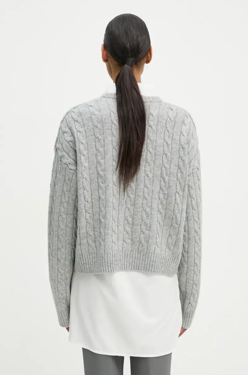 maglione in misto lana Quito donna colore grigio 2245340456 miniatura 3