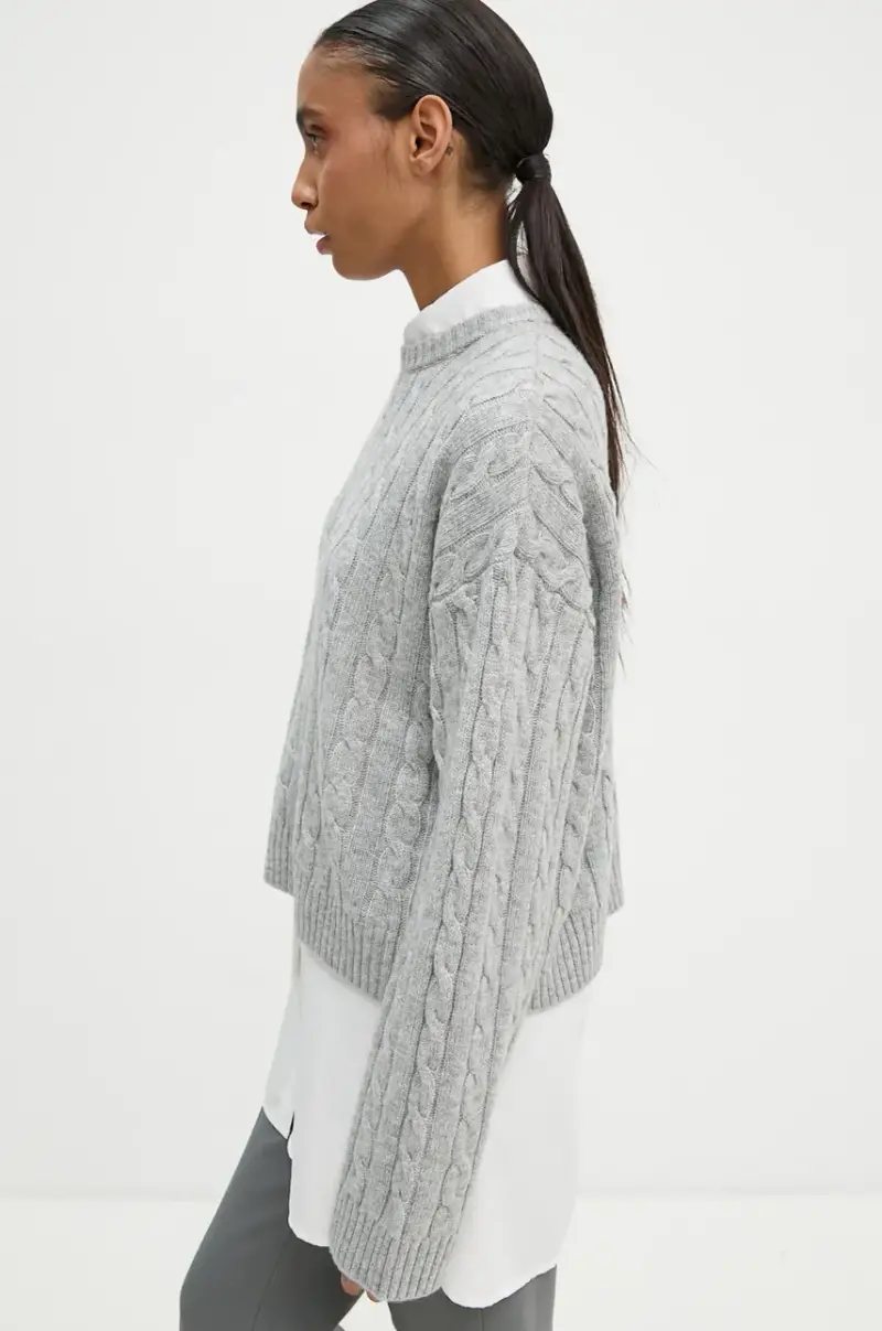 maglione in misto lana Quito donna colore grigio 2245340456 miniatura 4