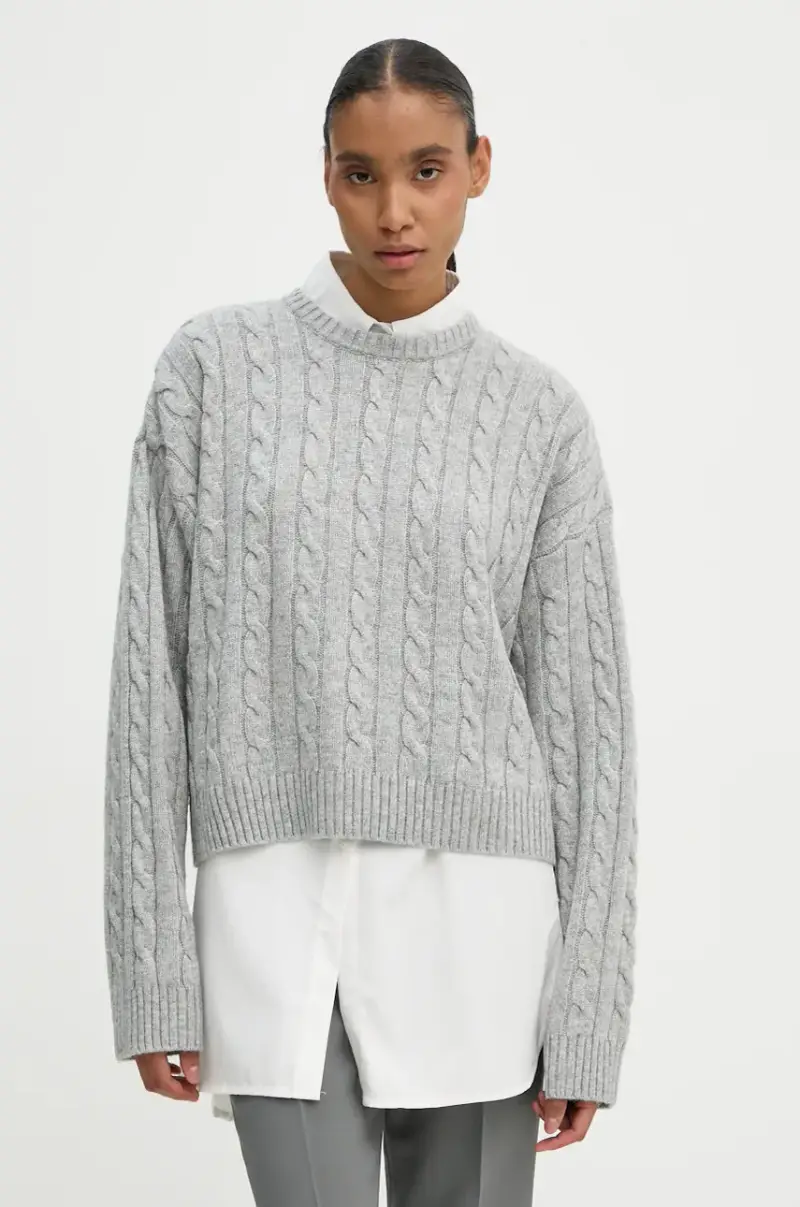 maglione in misto lana Quito donna colore grigio 2245340456