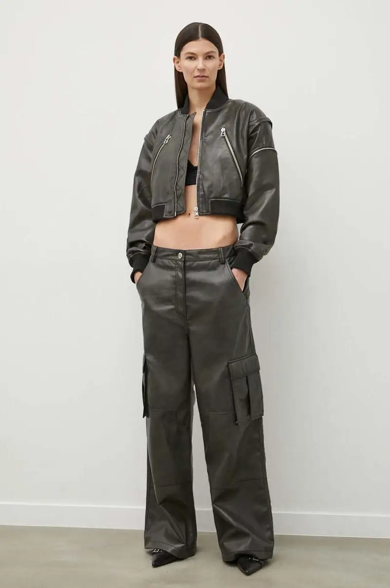 pantaloni 2ND Edition Franz - Uneven PU donna colore marrone 2242562837