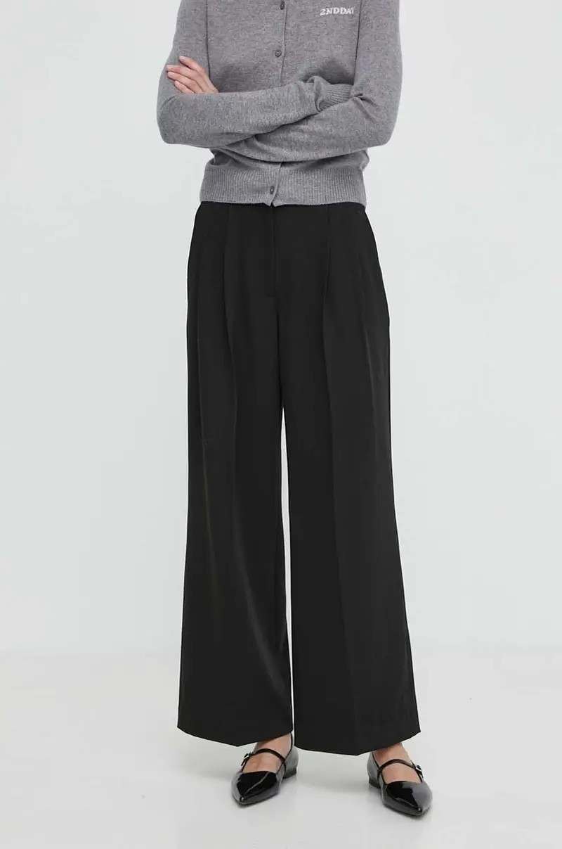 pantaloni 2ND Miles - Daily Sleek donna colore nero 2000160151